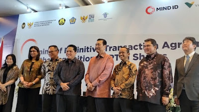 MIND ID Kuasai 34% Saham Vale, BUMN: Momentum Genjot Hilirisasi Nikel
