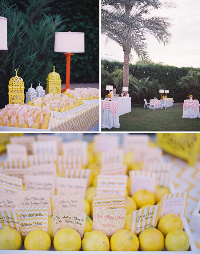 Lemon Drops wedding decor palm springs Palm Sp