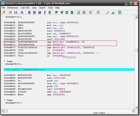 We need to edit this code,but first note memory address - www.theprohack.com We need to edit this code,but first note memory address - www.theprohack.com