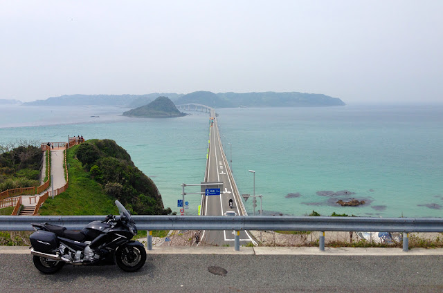 角島ツーリング、FJR1300ASと角島大橋