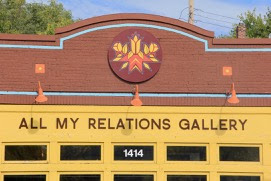 Native American art gallery on American Indian Cultural Corridor