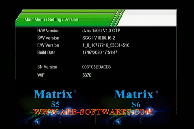 MATRIX ASH S5,S6 1506T 512_4M SGG1 V10.06.16 XCAM-G SHARE PLUS OPTION NEW SOFTWARE 17-7-2020 