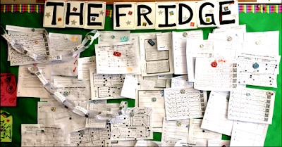 The Fridge is a fun way to display student work on a classroom bulletin board. The download includes a PNG image for your virtual classroom.