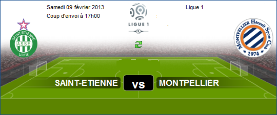  France Ligue 1 : Suivez le match Saint-Etienne vs Montpellier en direct (résumé, score et buts) Le 09/02/2013 