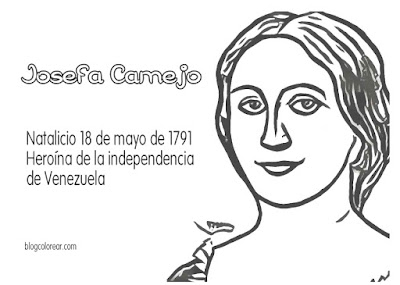 Colorear Josefa Camejo