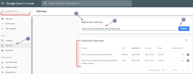 Cara Submit Sitemap Blog ke Google Webmaster Tools