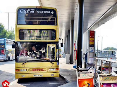 A21 Bus Outside the Airport