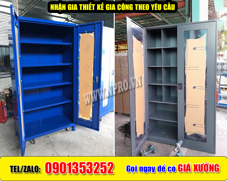 Tủ dụng cụ 2 cánh chứa vật tư đồ nghề