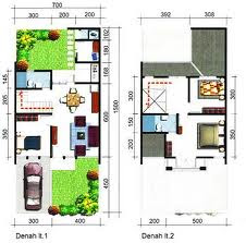 Contoh Denah Renovasi KPR  BTN Gambar Desain Rumah  Minimalis 