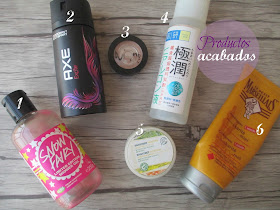 Productos Acabados: Lush, Benefit, Hada Labo