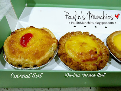 Paulin's Muchies - Tai Cheong Bakery at Holland Village - Coconut Tart and Durian Cheese tart
