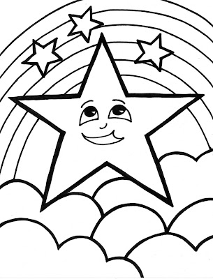 Desenho como desenhar Estrelas   pintar e colorir