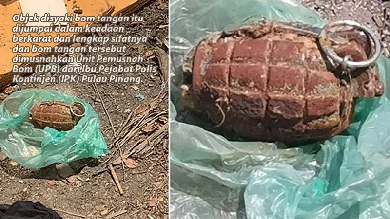 Bom tangan ditemui di tapak pengurusan sisa pepejal