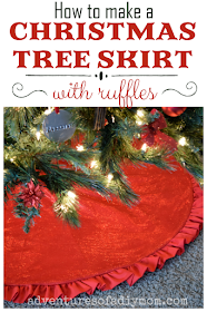 How to Make a Christmas Tree Skirt with a Ruffle - a Step-by-Step Guide