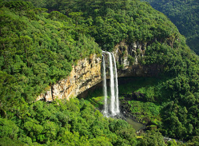 Cascata do Caracol vista de cima