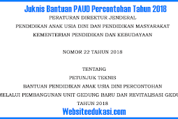 Juknis Bantuan PAUD Percontohan Tahun 2018