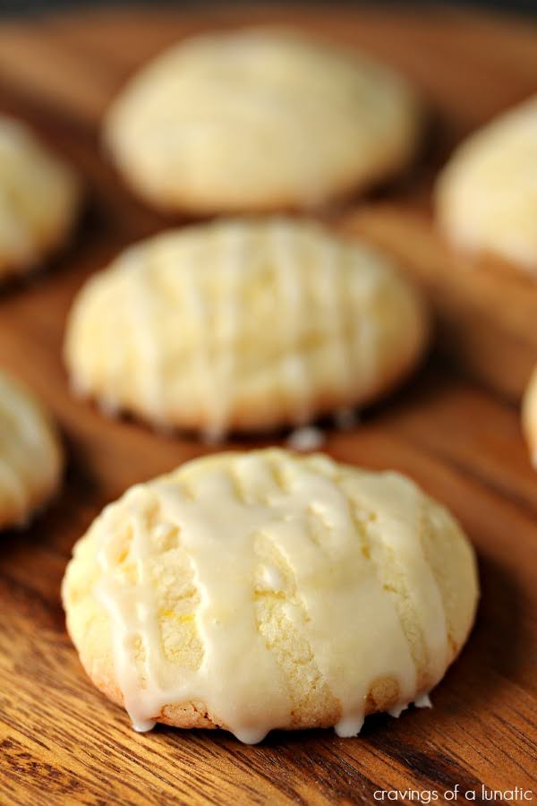 Glazed Lemon Sugar Cookies | Cravings of a Lunatic