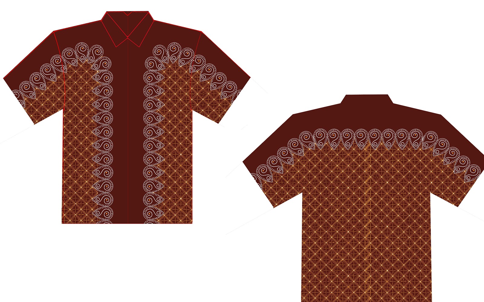 Contoh Batik Yang Gampang Di Gambar  Contoh O