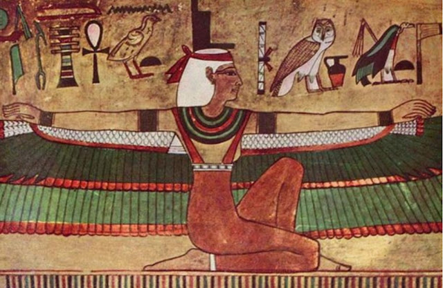 Фреска с изображением Исиды в гробнице Сети I в Долине царей