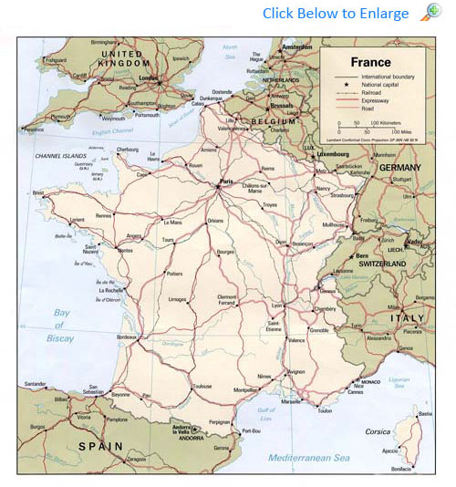 maps of france with cities. makeup Map of France showing