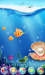 Screenshots of SeaFloor GO Super Theme Android Apps for Android tablet, phone.