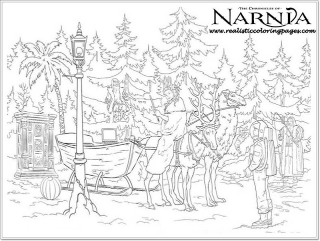 Chronicles Of Narnia Colouring Sheet