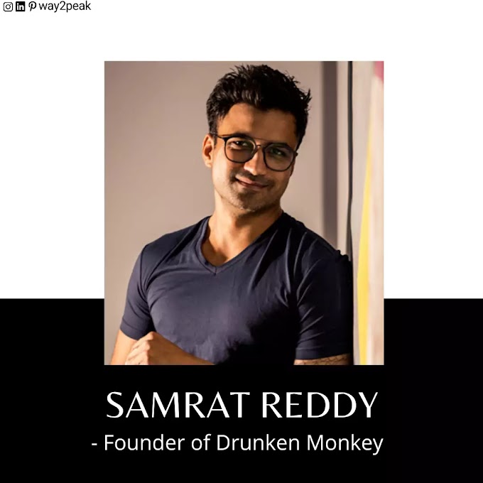 This man started fruit made smoothie startup Drunken Monkey - Samrat Reddy