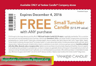 Free Printable Yankee Candle Coupons