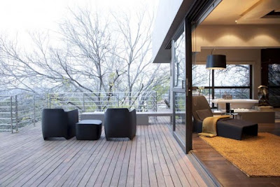 Futuristic Modern Residence Design Large Basement Ideas