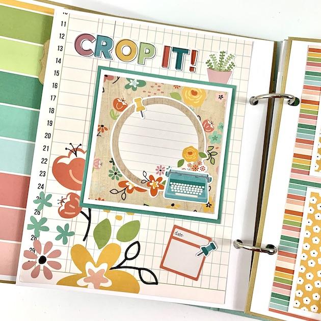 Crafty Girls Rock Scrapbook Album page for photos of crafting with friends