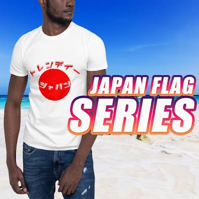 Cute Design Japanese Flag T-shirt | Online Clothing Shop in Japan