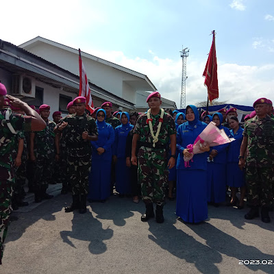 Tradisi Pisah Sambut Komandan Batalyon Marinir Pertahanan Pangkalan I Belawan