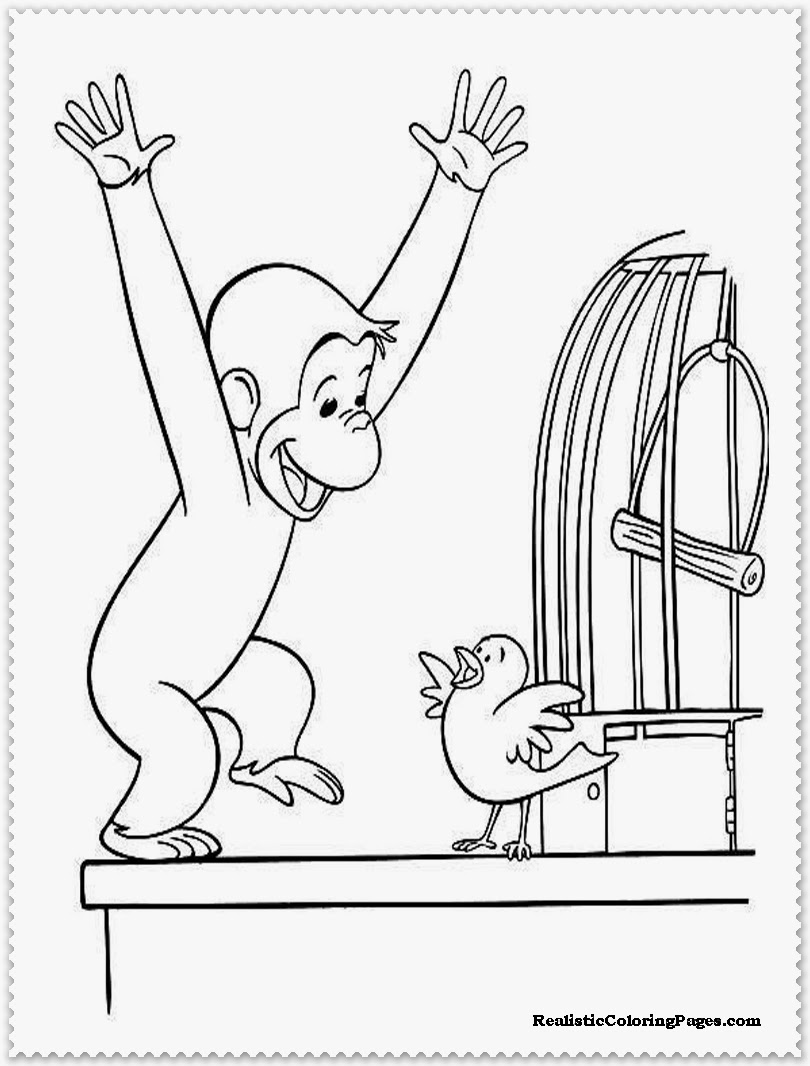 coloring pages of curious george curious george coloring book pages