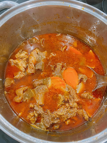 Nồi mì bò kho ngon