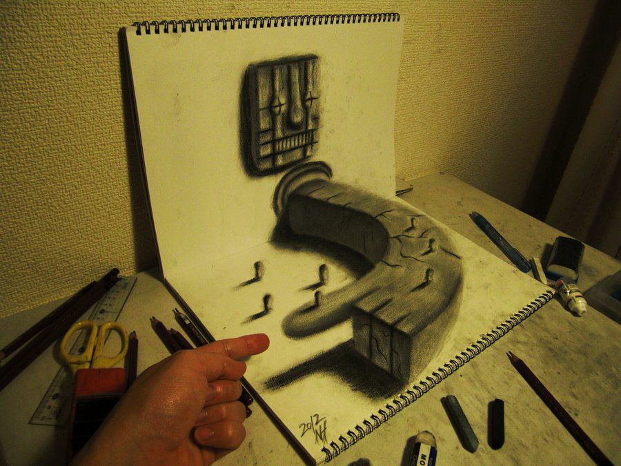 Lukisan 3D Di Lukis Dengan Pensil SHARING INFORMASI