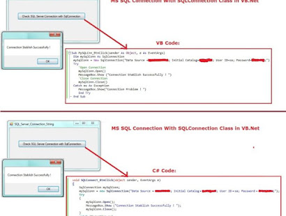 SQL Server Connection String with SQL Query in VB.Net