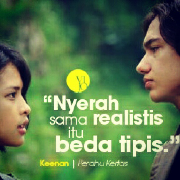 Gue single dan udah nonton "Perahu Kertas The Movie 