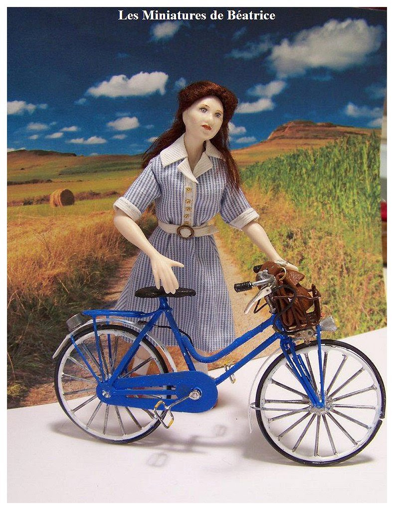 bicyclette bleu laeticia c