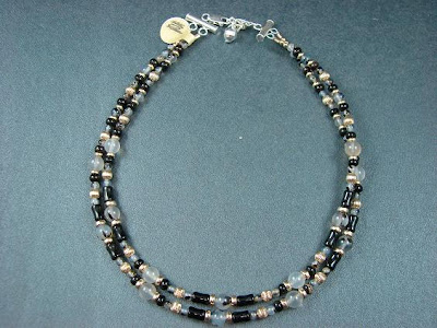 Silver Colored Trendy Beaded Necklace Pics