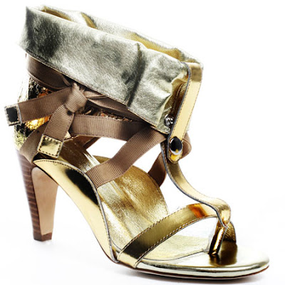 gold gladiator heel shoes