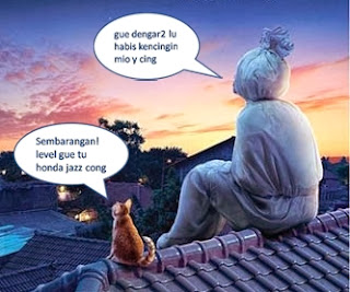 Gambar Lucu: Kumpulan Gambar Lucu Pocong dan Kucing