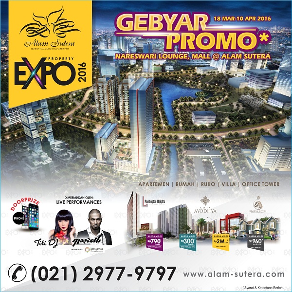 ALAM SUTERA PROPERTY EXPO 2016 ~ Perlengkapan pameran 