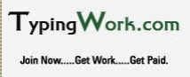 Types of typing work available are -