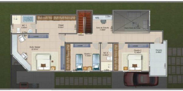 PLANO DE CASA DE 237 M2