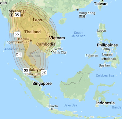 Hasil Tracking Thaicom Ku-band dengan Dish 80 cm Area Jateng