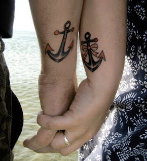 cute couple tattoos on wrist