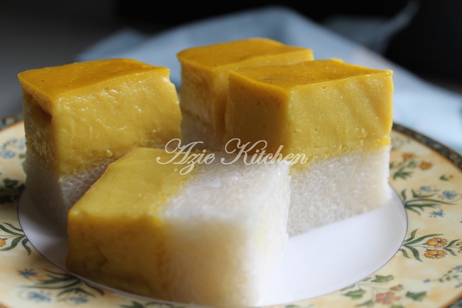 Kuih Seri Muka Durian Untuk Majlis Tahlil - Azie Kitchen