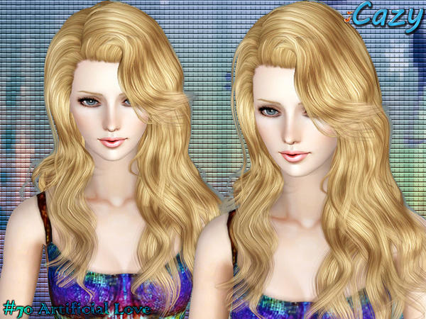 My Sims 3 Blog: Cazy Artificial Love Hair for Females