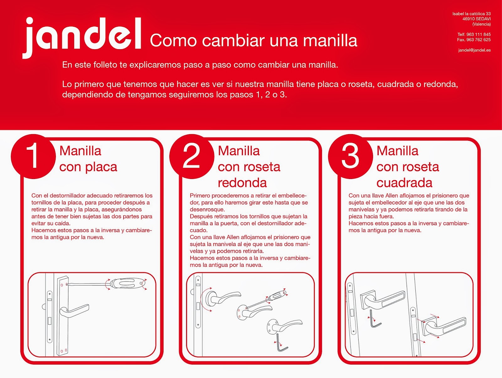  Como cambiar una manilla