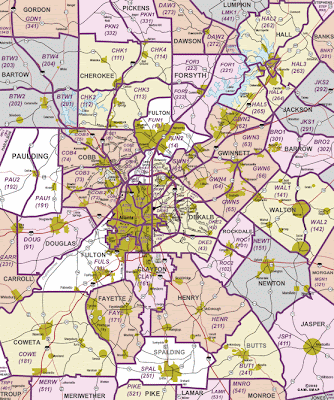 Map of Metro Atlanta